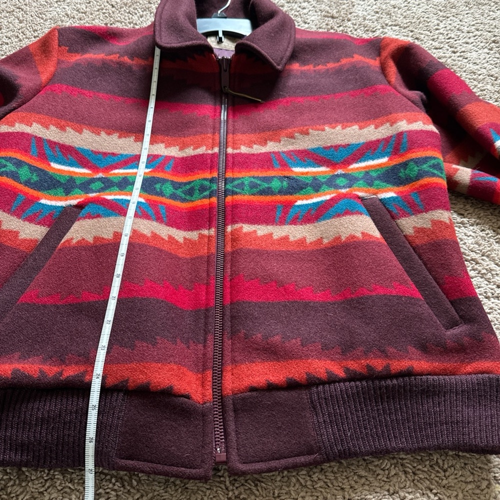 Vintage Pendleton Burgundy Lined Westernwear Jack… - image 5